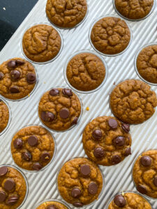 Pumpkin muffins are a fall staple and this recipe is made with sourdough discard, making them super light and fluffy!