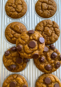 Pumpkin muffins are a fall staple and this recipe is made with sourdough discard, making them super light and fluffy!