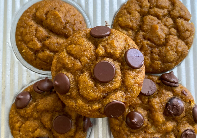 Pumpkin muffins are a fall staple and this recipe is made with sourdough discard, making them super light and fluffy!