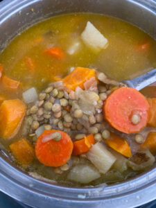 This Hearty Lentil Soup recipe is packed with nutrient dense ingredients and is full of warm and comforting flavors making it a delicious meal for any night of the week. This recipe requires a few staple ingredients, which you may already have, and minimal prep work.