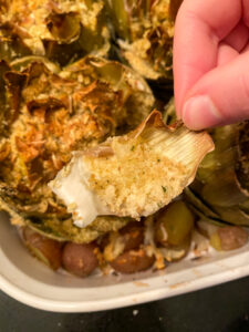 Artichokes are super healthy so they can be a great addition or star of any dinner! This recipe fills the hearty artichokes with a delicious blend of flavors and spices. They're stuffed with breadcrumbs, onions, garlic, parmesan cheese and more!