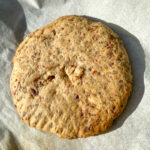 A single serve “sugar” cookie that is sweetened only by 1 medjool date! Great for a sweetness craving without any refined sugars!