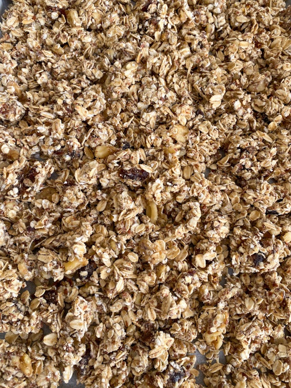 Sourdough Discard Granola with Chopped Dates