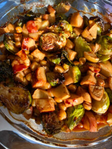 This Balsamic Roasted Brussel & Apple Sprout Hash is full of flavor and natural sweetness to create a delicious side or main dish. It’s completely plant based and only requires 5 ingredients!